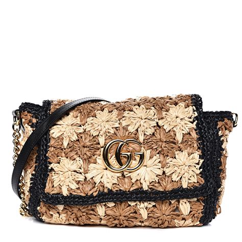 gucci marmont raffia|Gucci gg marmont.